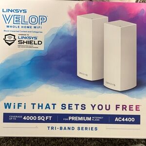 Linksys Velop Tri-Band WiFi System - White